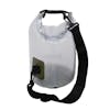 TrailGear 5-liter olive transparent dry bag.