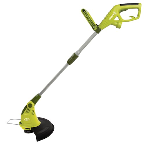 Left-side view of the Sun Joe 4-amp 13-inch Electric String Grass Trimmer.