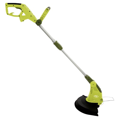Rigjt-side view of the Sun Joe 4-amp 13-inch Electric String Grass Trimmer.