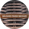 Brushed bronze finish.