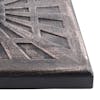 Close-up of the pattern and finish on the base.