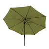 Bliss Outdoors 9-foot green patio umbrella.