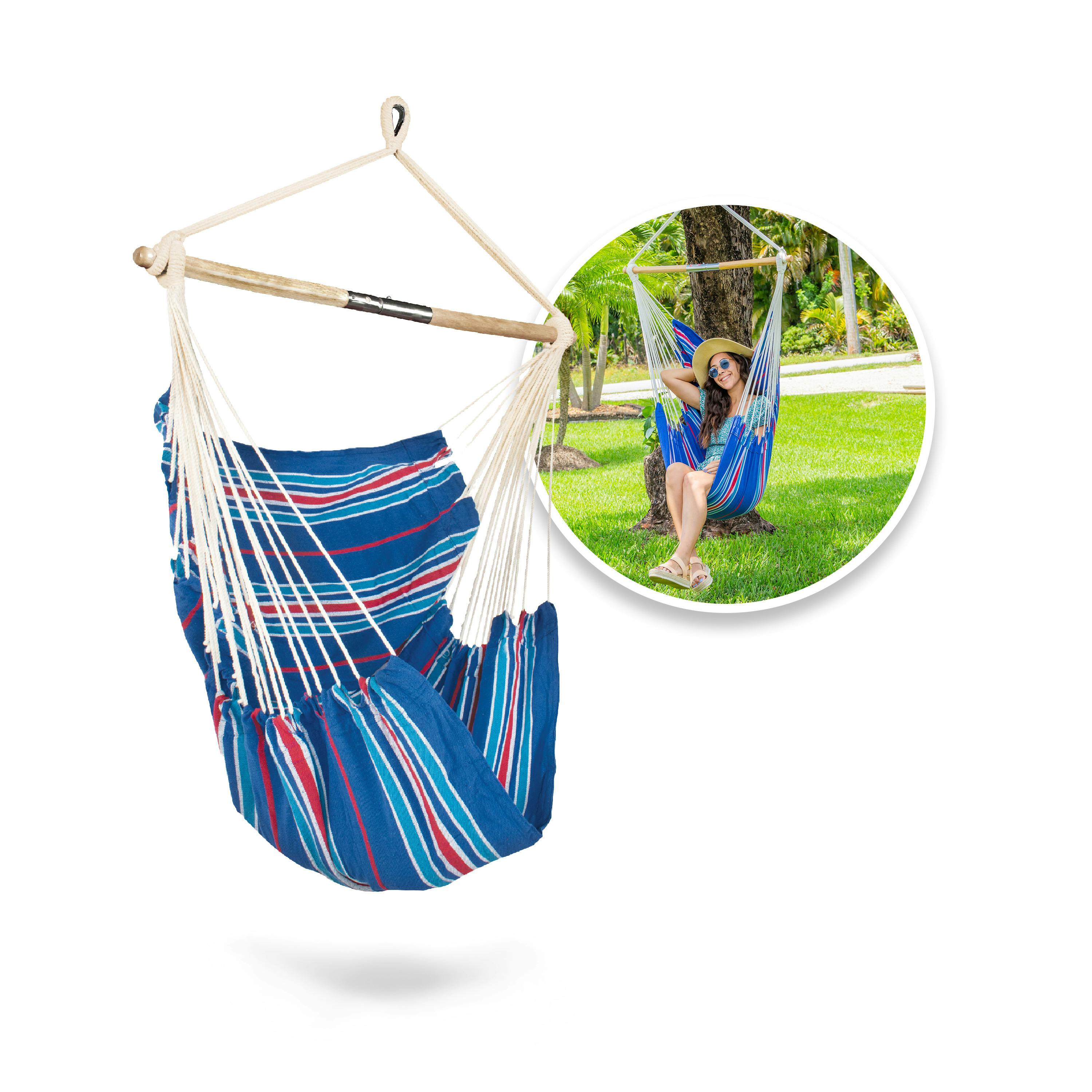 The Cushioned Comfort Hammock Chair - Hammacher Schlemmer