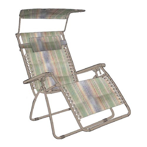 Bliss Hammocks 30-inch Wide XL Multi-Stripe Zero Gravity Chair.