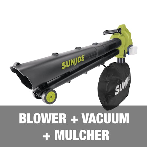 Blower, vacuum, and a mulcher all in one.