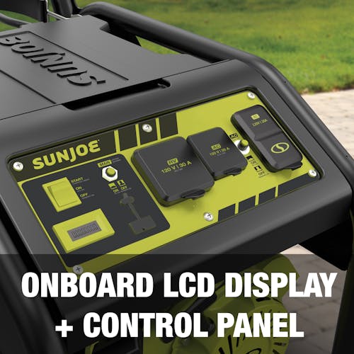 Onboard LCD display and control panel.