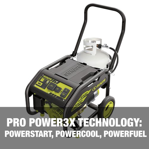 Pro power 3X technology: power start, power cool, and power fuel.