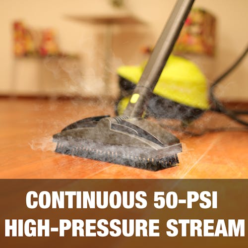 Continuous 50-PSI high-pressure stream.