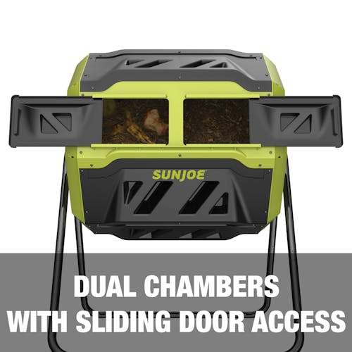 Dual chambers with sliding door access.