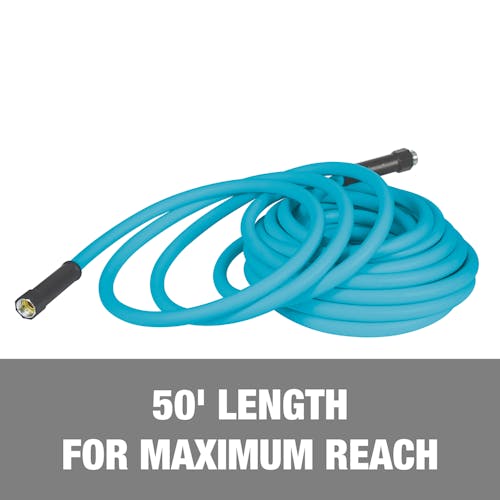 50-foot length for maximum reach.
