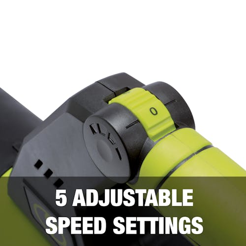 5 adjustable speed settings.