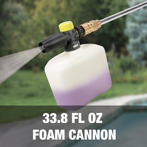 33.8 fluid ounce foam cannon.