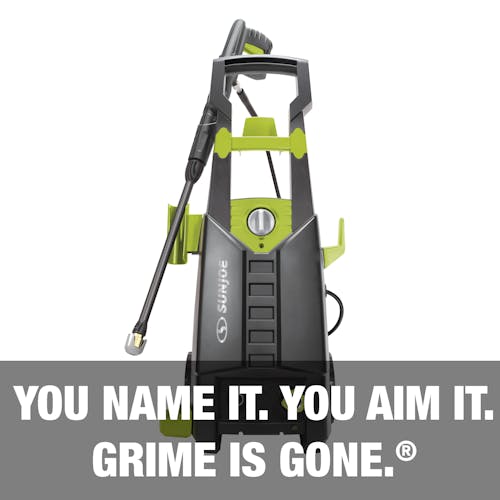 You name it. You aim it. Grime is gone.