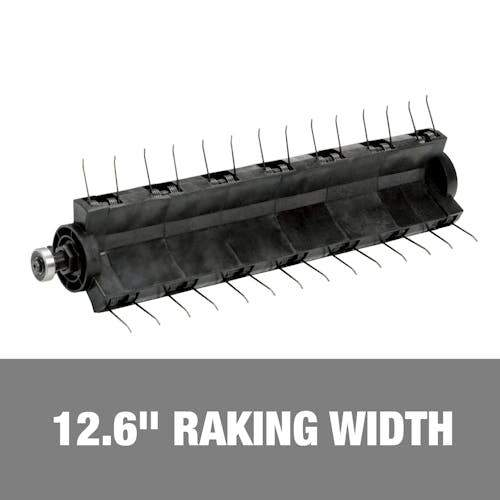 12.6-inch raking width.