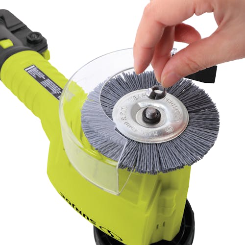 Nylon wire brush for the Sun Joe 24-Volt cordless weed sweeper kit.