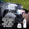 Slick Products Wash and Wax Foam Shampoo Cleaning Solution works great with a foam cannon, foam gun, spray bottle, or bucket.