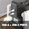 USB-A and USB-C ports.