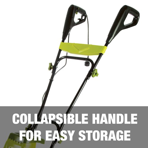 Collapsible handle for easy storage.