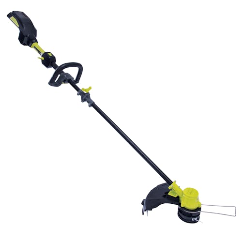 Right-side view of the Sun Joe 100-volt 16-inch Cordless Brushless String Trimmer.