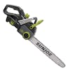 Side view of the Sun Joe 100-volt 18-inch Cordless Brushless Handheld Chainsaw.