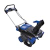 Left-angled view of the Snow Joe 100-volt 21-inch Cordless Brushless Variable Speed Single Stage Snow Blower Kit.