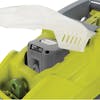 Close-up of the battery compartment on the Sun Joe 40-volt 16-inch Cordless Brushless Lawn Mower Kit.