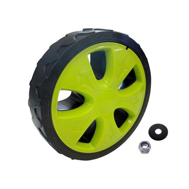 Rear Wheel Assembly for iON16LM and MJ402E lawn mowers.