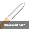 Blade size is 7.25 inches.
