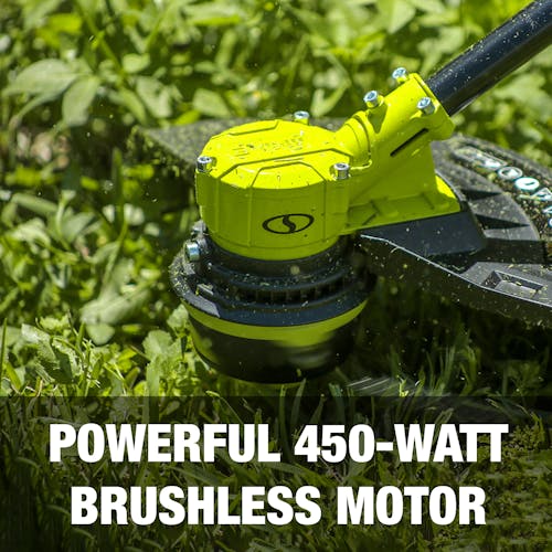 Powerful 450-watt brushless motor.