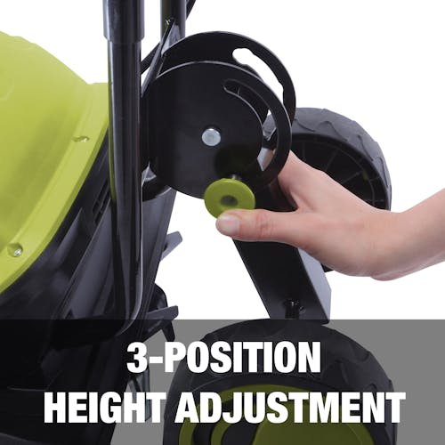 3-position height adjustment.