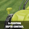 5-position depth control.