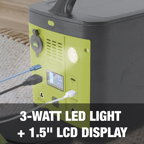 3-watt LED light and 1.5-inch LCD display.