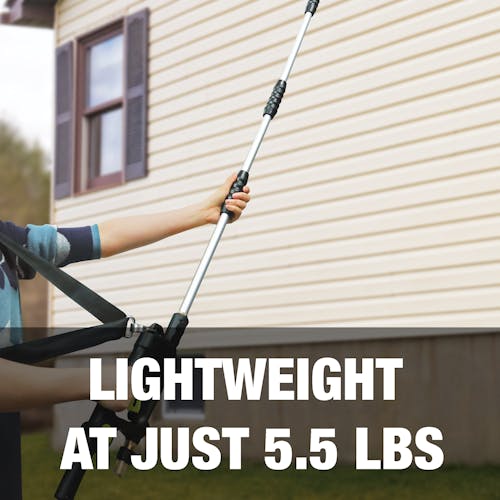 Lightweight at just 5.5 pounds.