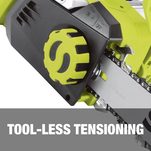 Tool-less tensioning.