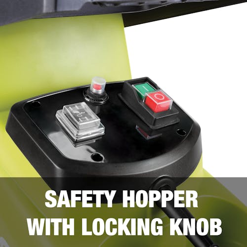 Safety hopper with locking knob.