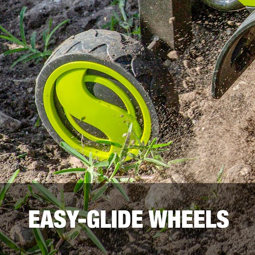 Easy-glide wheels.