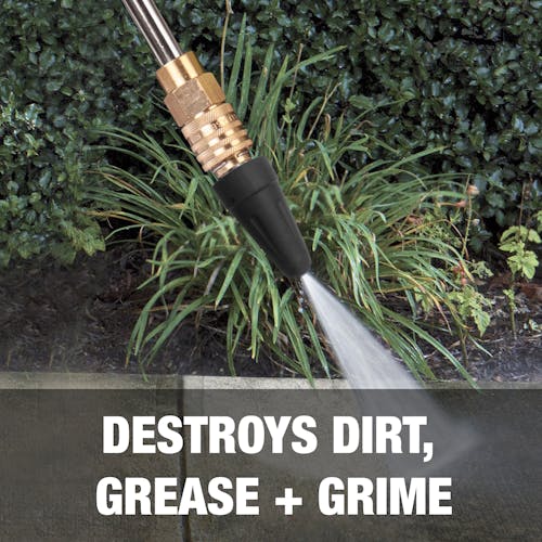Destroys dirt, grease, and grime.