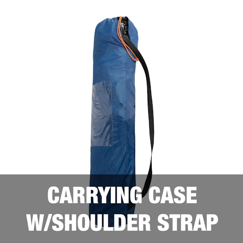 Carrying case with shoulder strap.