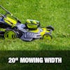 20-inch mowing width.