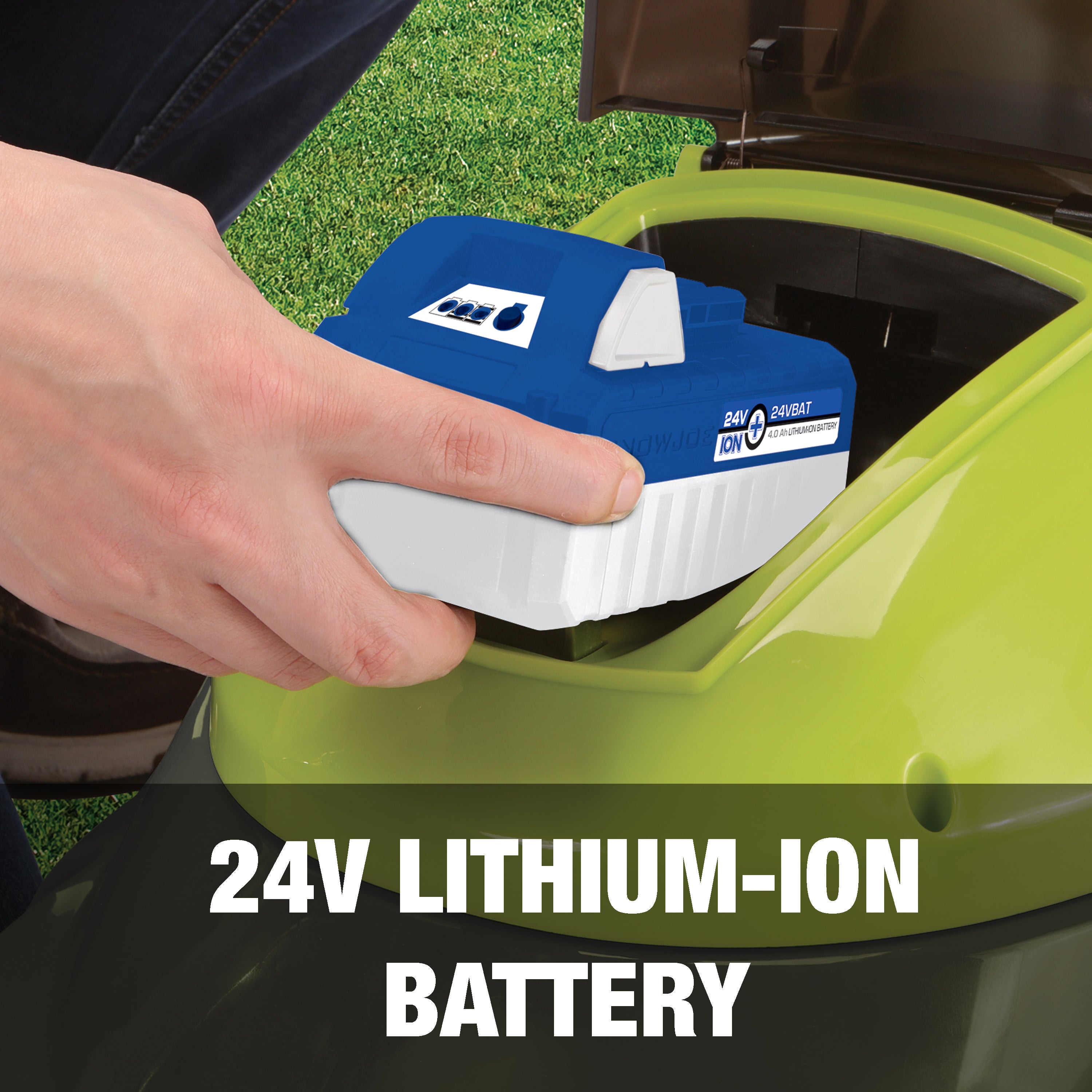 24 volt deals lawn mower battery