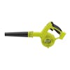 Sun Joe 24-volt cordless workshop blower plus a 2.0-Ah lithium-ion battery and quick charger.