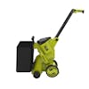 Sun Joe 48-volt Cordless Outdoor Garden Vacuum/Mulcher Kit plus two 4.0-Ah lithium-ion batteries and dual-port quick charger.