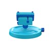 Aqua Joe mini oscillating sprinkler with inset image of product in use