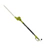 Sun Joe electric telescoping pole hedge trimmer with inest image of product in use